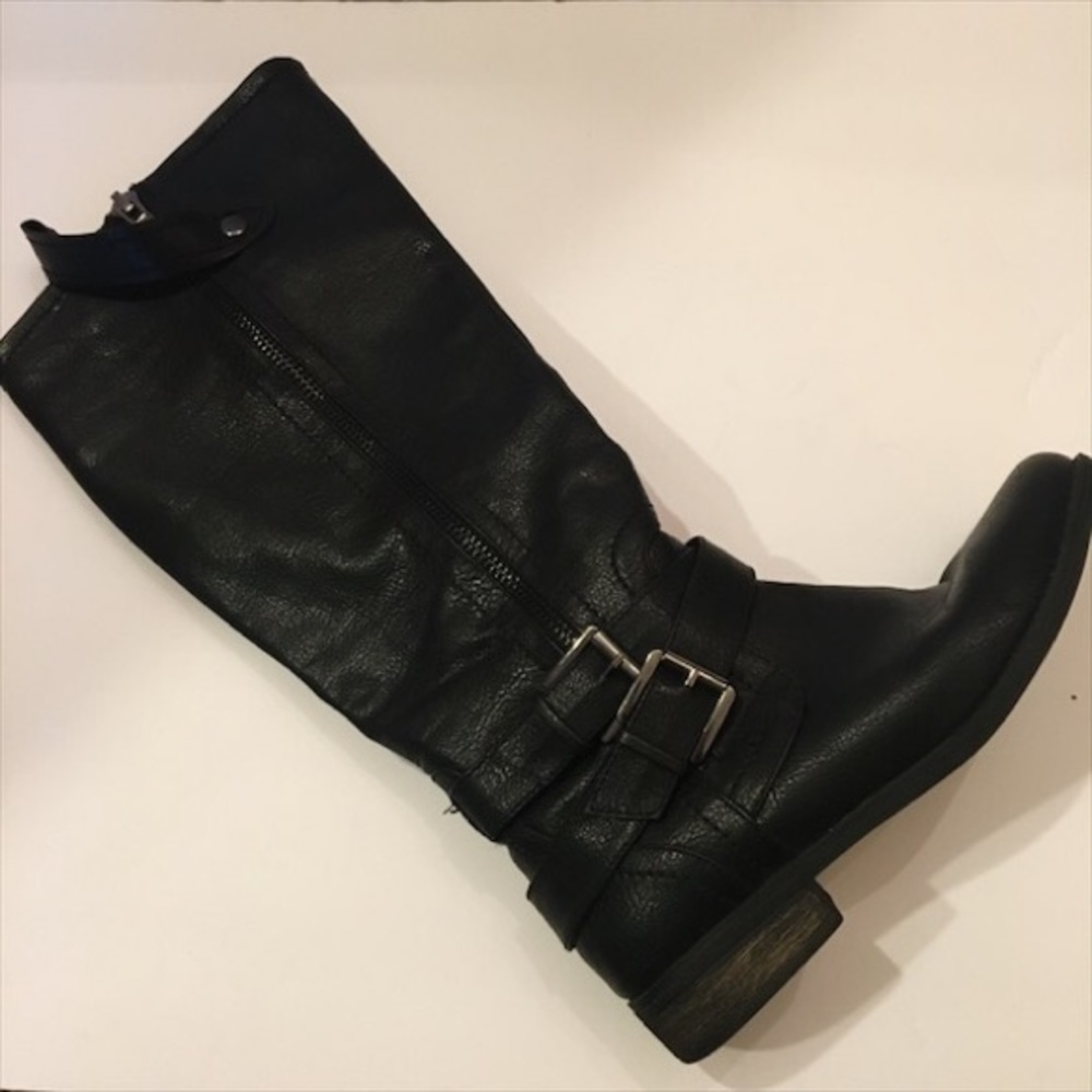 Black  Moto Boots
